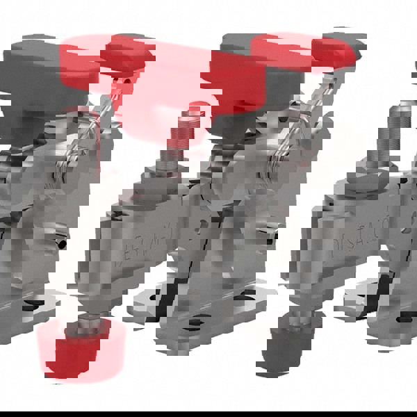 Manual Hold-Down Toggle Clamp: Horizontal, 200 lb Capacity, U-Bar, Flanged Base